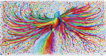 Clare Cowley – Artwork to Silk Scarves