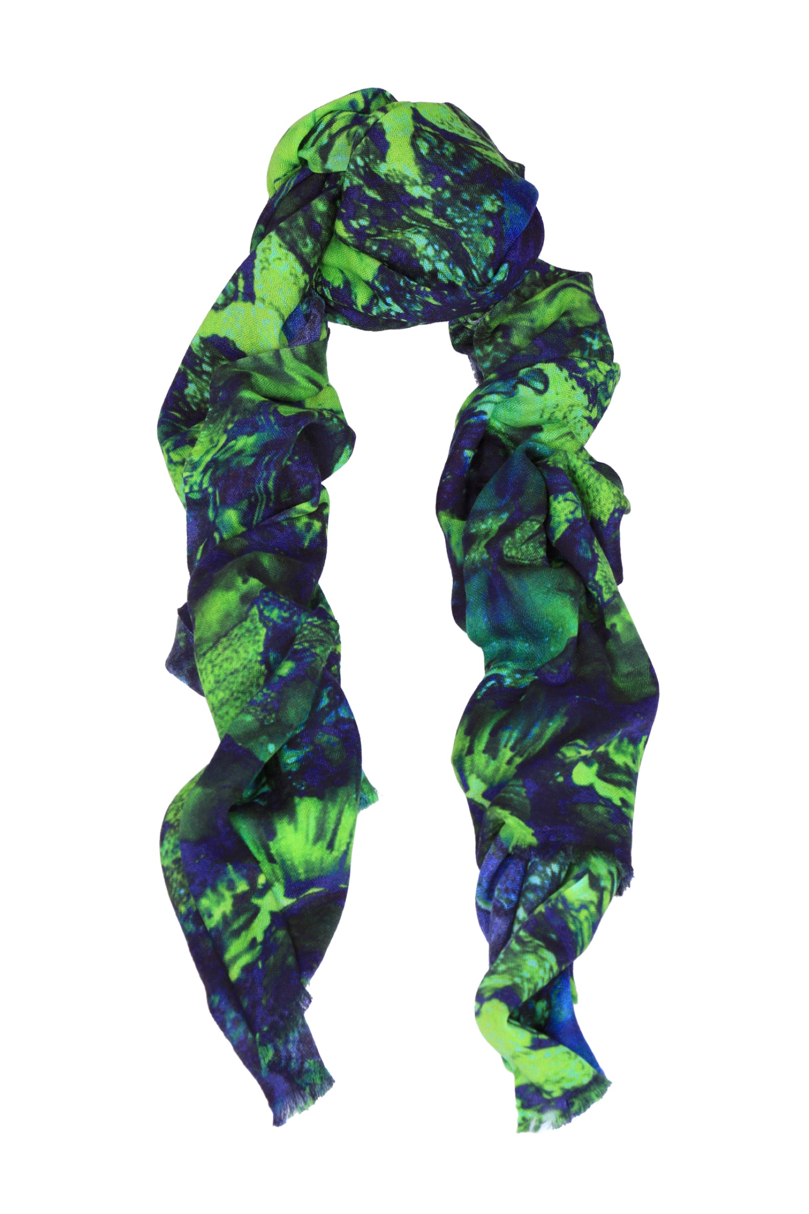 Begonia emerald silk scarf.