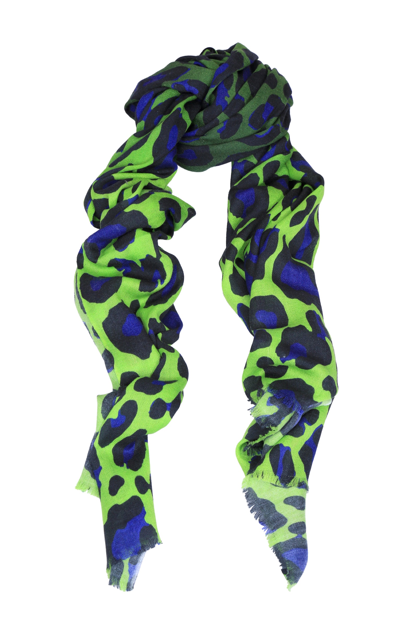 Cilla green silk scarf.