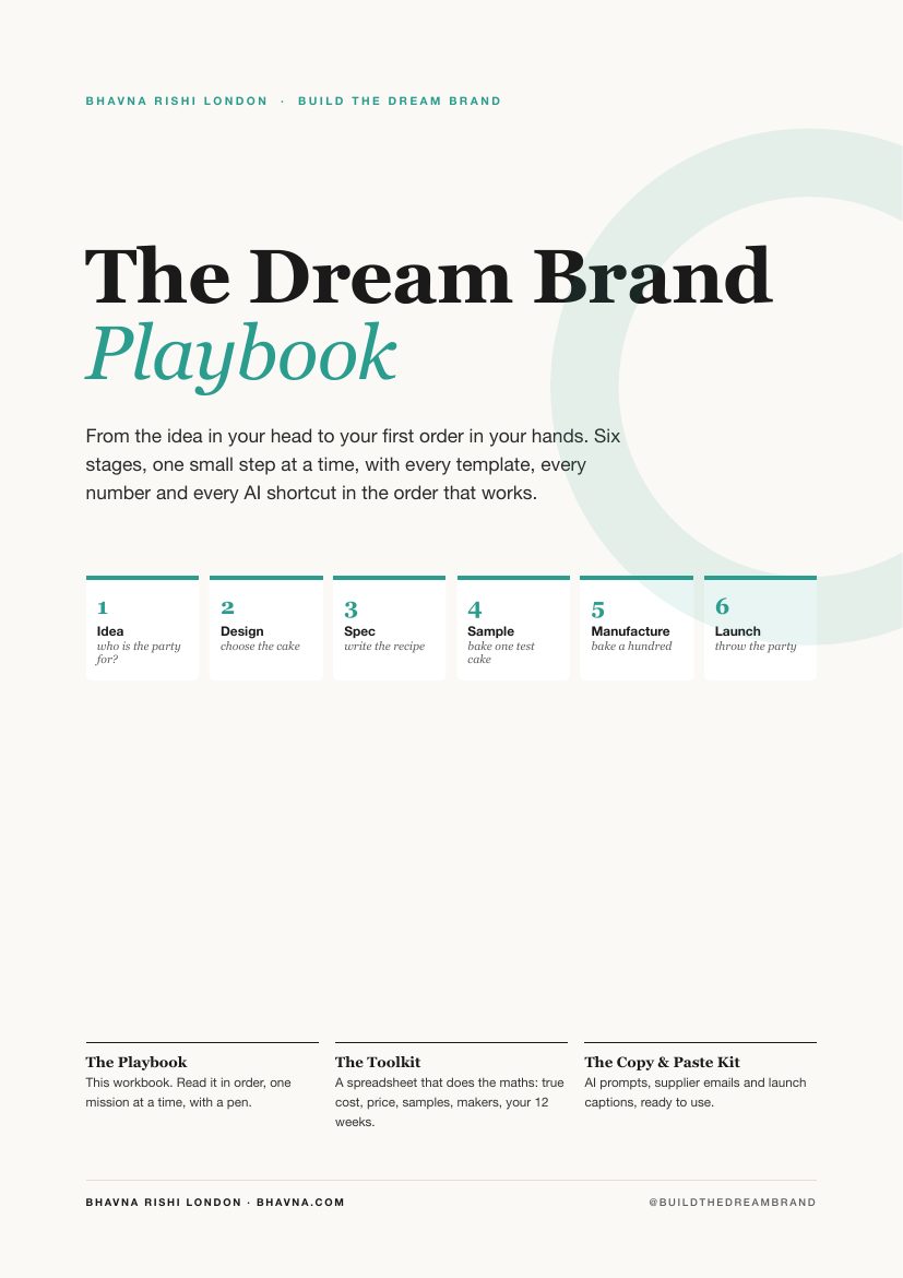 The Dream Brand Playbook cover