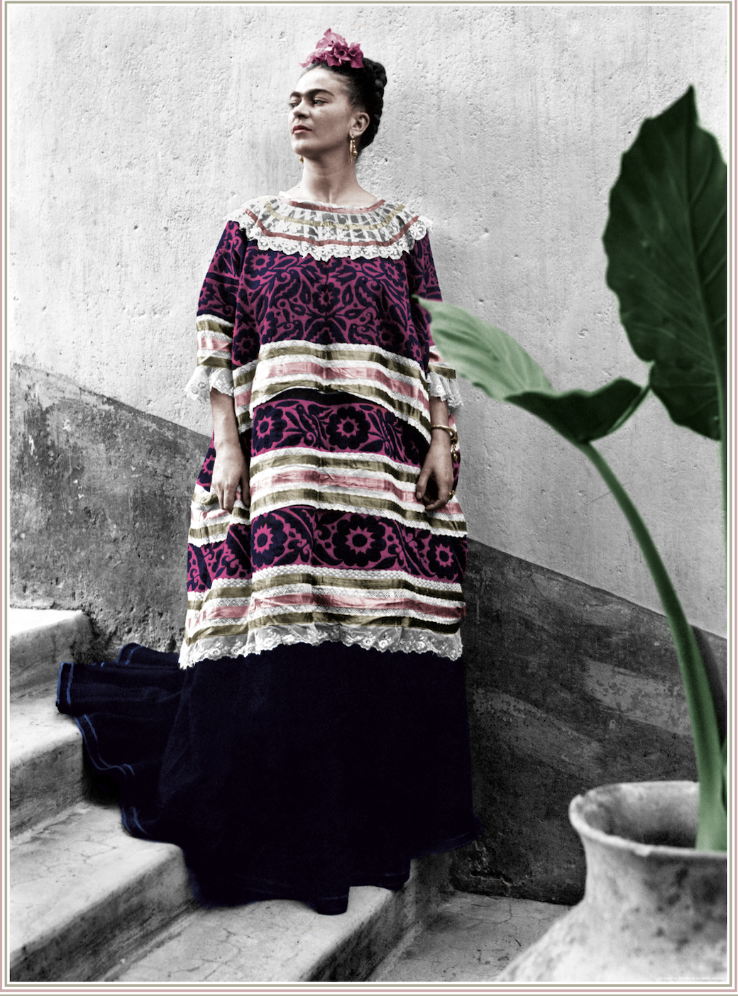 Frida Kahlo exhibition silk scarf — Bhavna Rishi London for V&A Museum